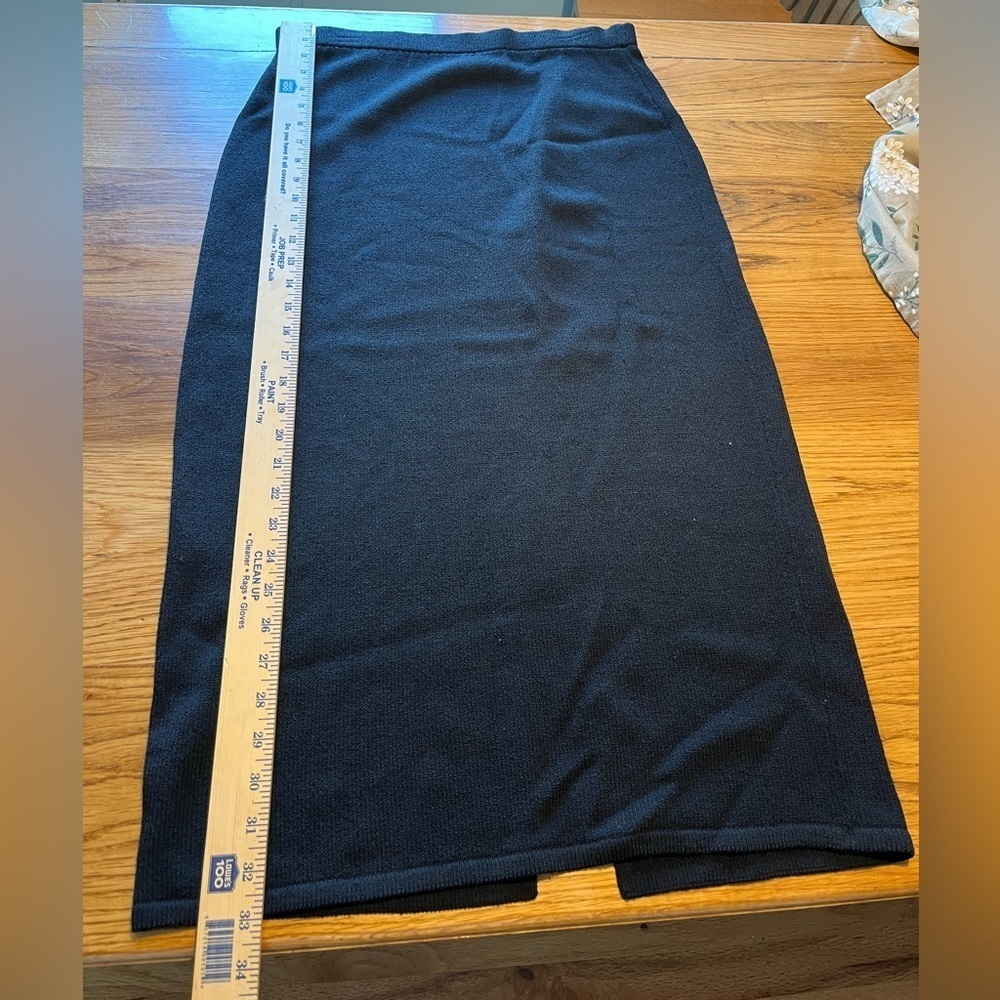 St. John Navy Blue Midi Skirt - Picture 6 of 6